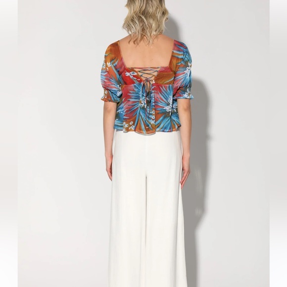 NWT Walter Baker Drea Top, Rio Palm size M - Picture 4 of 11